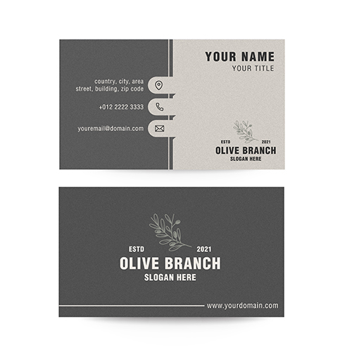 Business Card Paper Stock Example